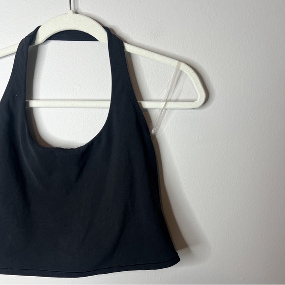 Athleta Halter Crop Sports Bra Black - Picture 5 of 8